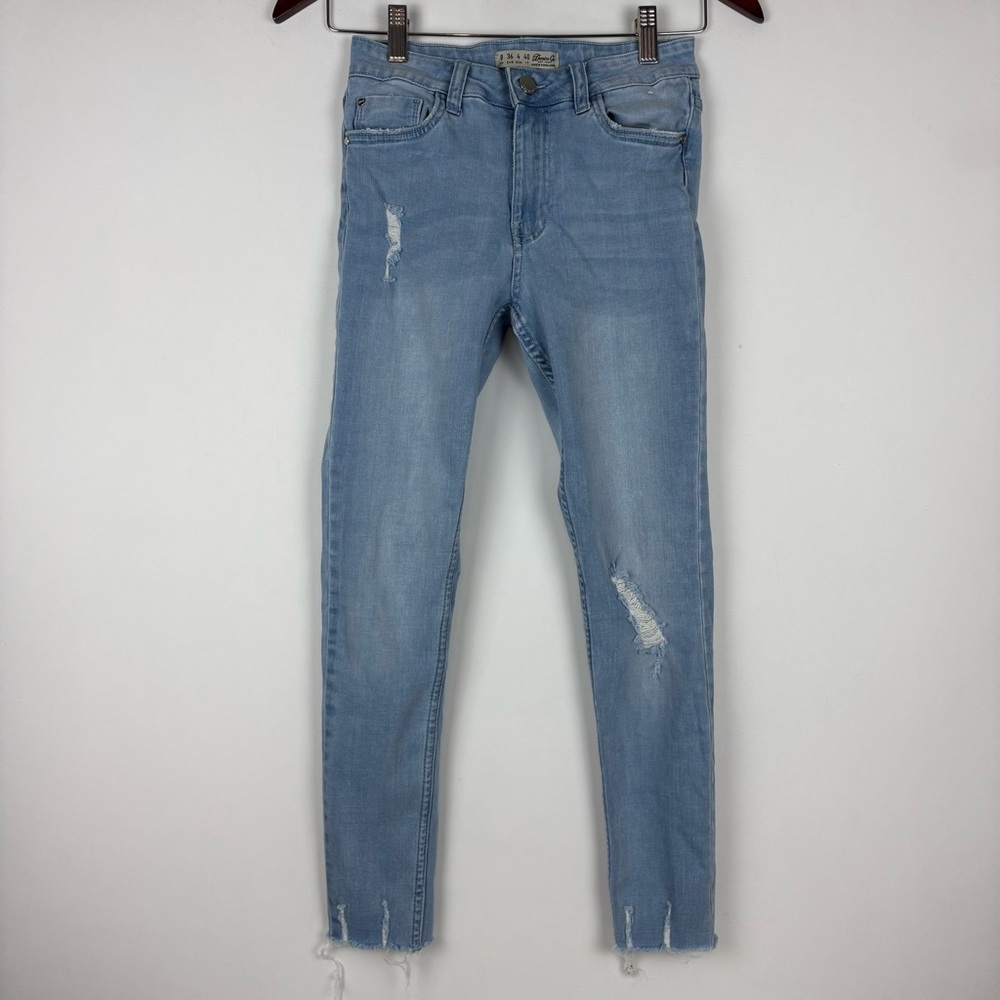 Primark Denim Co. Ripped Distressed Light Wash Skinny Jeans